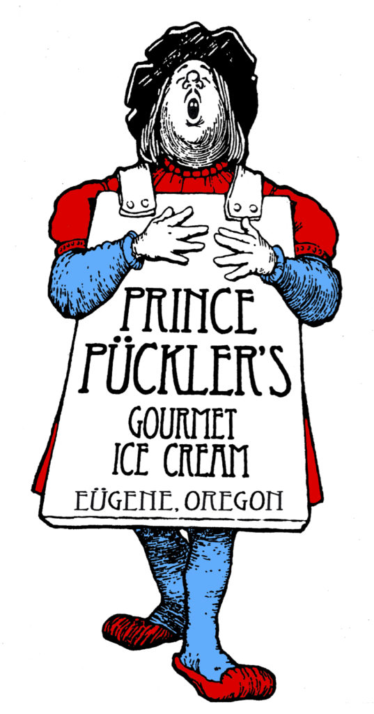 Prince Puckler's ice cream, Eugene, OR